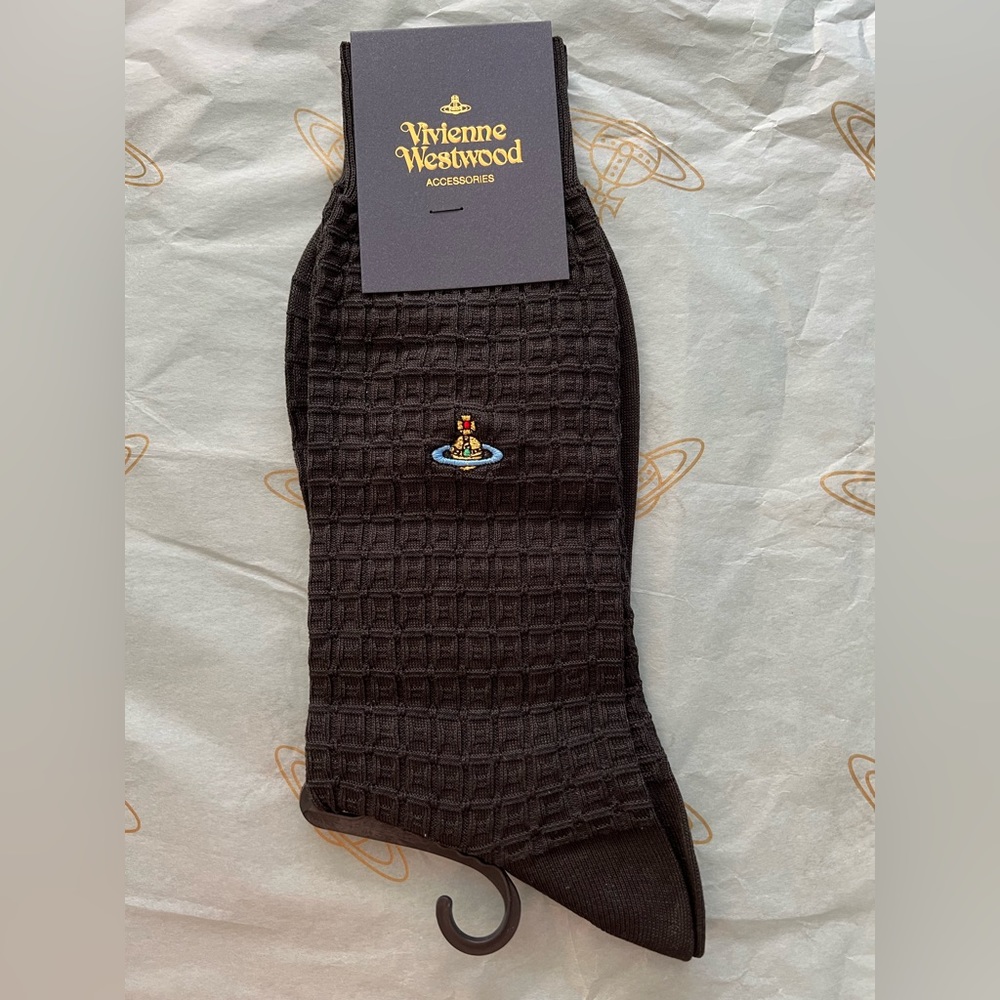 Vivienne Westwood Socks Sz M Charcoal